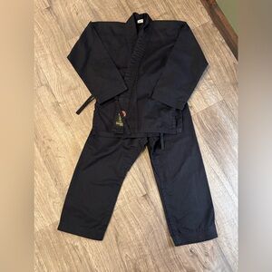 Gladiator by Proforce Kids Size #000 Black Karate Suit
